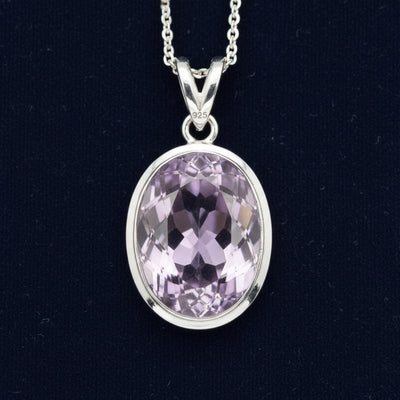 Dije Plata 925 con Amatista Purpura 4.97ct, joyería mexicana Gold Shield - PREVENTA