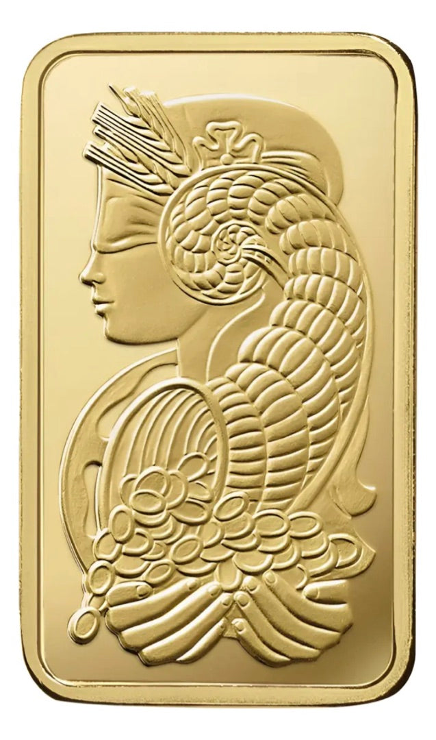 Oro puro PAMP Suisse de 1 gramo en empaque sellado - Gold Shield