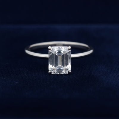 anillo plata 925 con piedra de luna arcoiris natural 0.87ct corte octagono, joyería mexicana Gold Shield