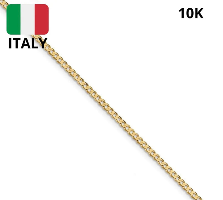 Textura del tejido barbado de la pulsera de oro 10k italiano