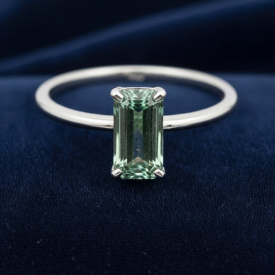 anillo plata 925 con turmalina verde natural 1.20ct, joyería mexicana Gold Shield