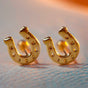 Aretes Herradura Oro 18K Mujer - Joyería Mexicana Premium