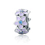 Charm Corona Flores Plata 925 con Detalles de Oro 10k