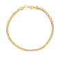 Pulsera Vermeil (Plata con Baño de Oro) Hombre Tipo Box 4mm