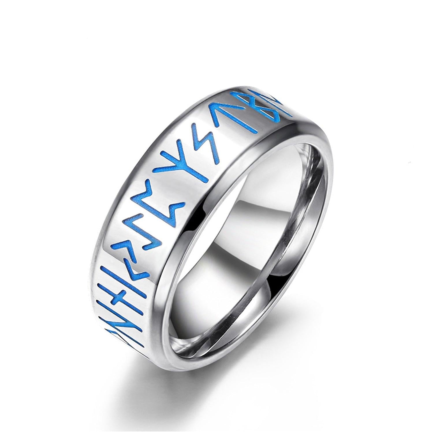 Anillos para Hombre con Runas Vikingas GOLD SHIELD