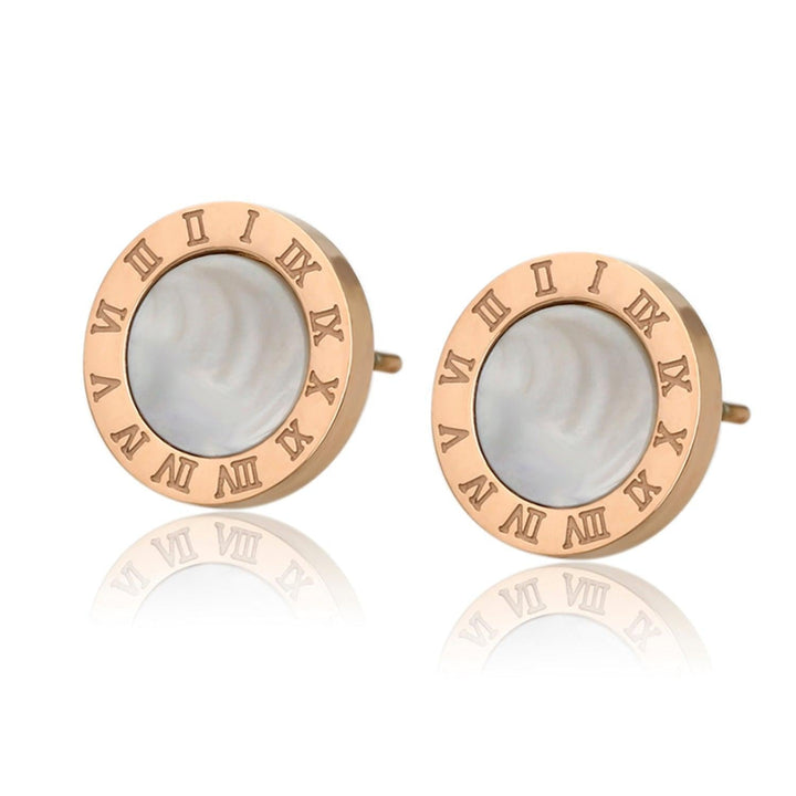 Aretes Tipo Bulgari de Acero Inoxidable - GOLD SHIELD