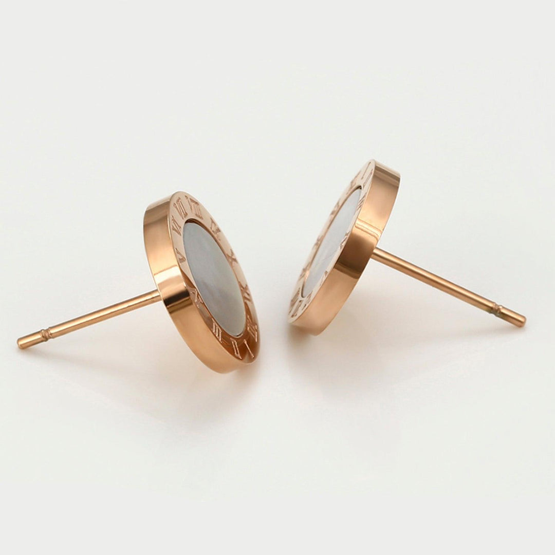 Aretes Tipo Bulgari de Acero Inoxidable - GOLD SHIELD