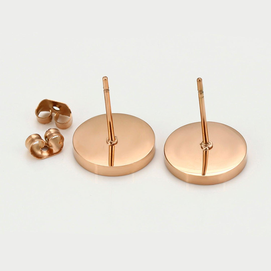 Aretes Tipo Bulgari de Acero Inoxidable - GOLD SHIELD