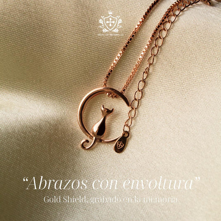 Cadena de Oro con Dije de Gato - GOLD SHIELD