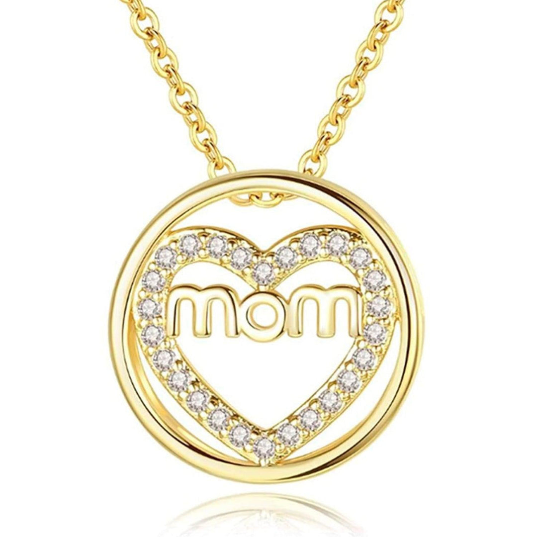 Collar para Mujer de Plata 925 Mom Especial Dia De las Madres - GOLD SHIELD