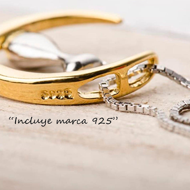 Set de Joyería 3 Piezas para Mujer de Plata 925 Gato Luna - GOLD SHIELD