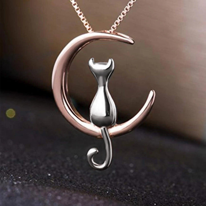 Set de Joyería 3 Piezas para Mujer de Plata 925 Gato Luna - GOLD SHIELD