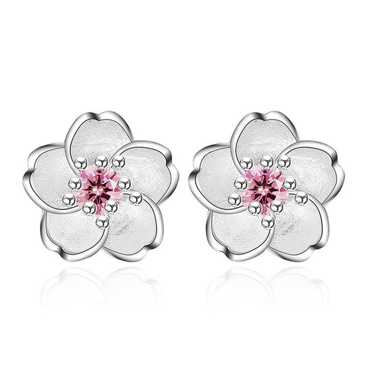 Set de Joyería 4 Piezas para Mujer de Plata 925 Flor de Cerezo - GOLD SHIELD